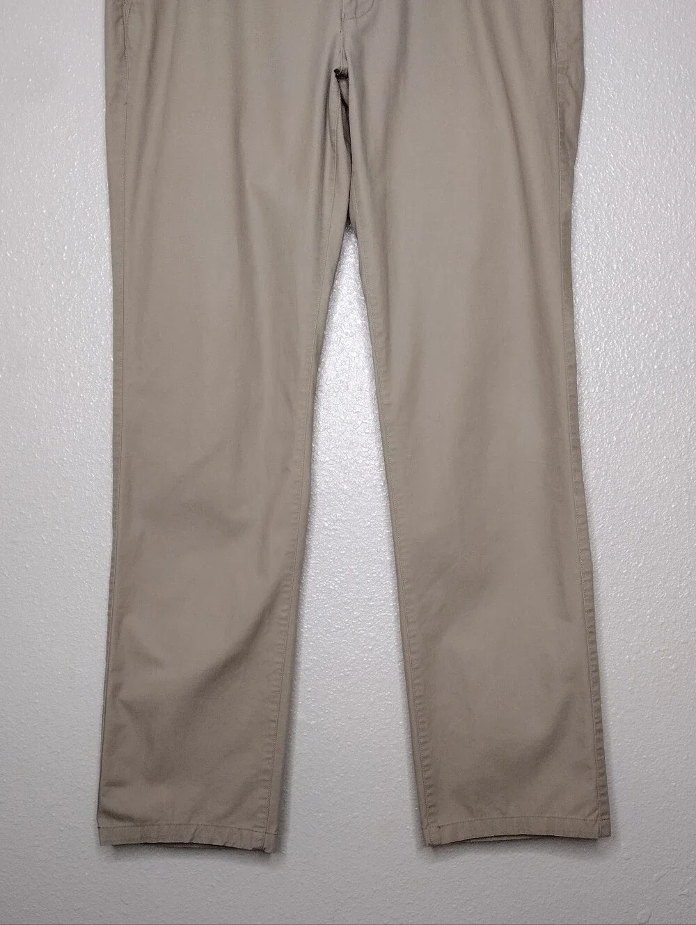 Bonobos Khaki Neutral Straight-Leg Slim Flat Front Chinos Sz 34/36